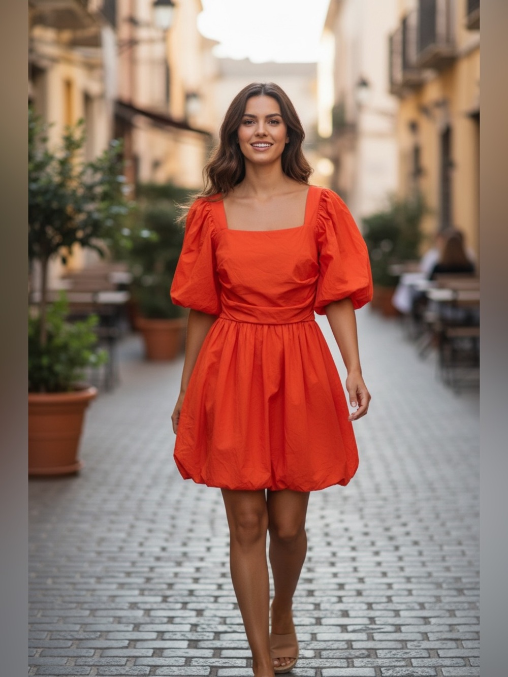 ShowPo Mini Dress in Bright Orange
